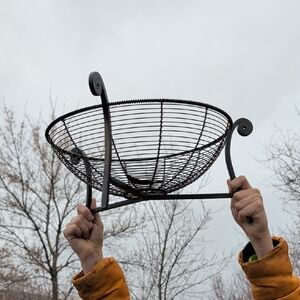 Black Metal Wire Basket